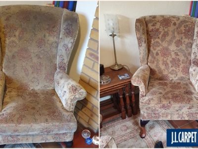 before and after upholstery cleaning in Shropshire