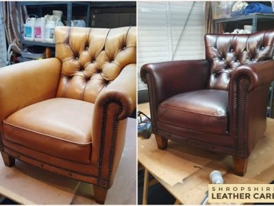 Aniline chair recolour before & after